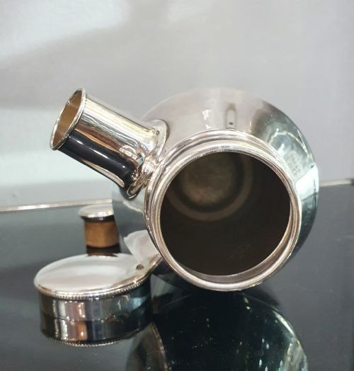 ART DECO ELKINGTON CO COCKTAIL SHAKER POURER SILVER PLATE CORK DATED 1935 - ADDITIONAL PHOTO 4