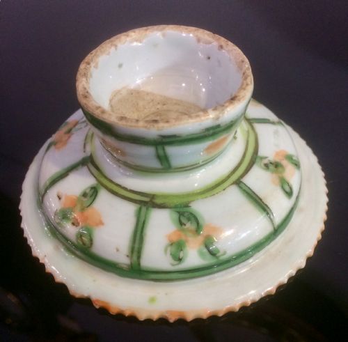 RARE THAI 18THC BENJARONG STEM DISH - ADDITIONAL PHOTO 7