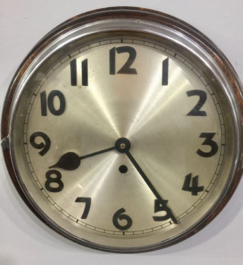 original prewar art deco bauhaus design german wall clock c1930s - CATEGORY: ANTIQUE CLOCKS - DATED 1930