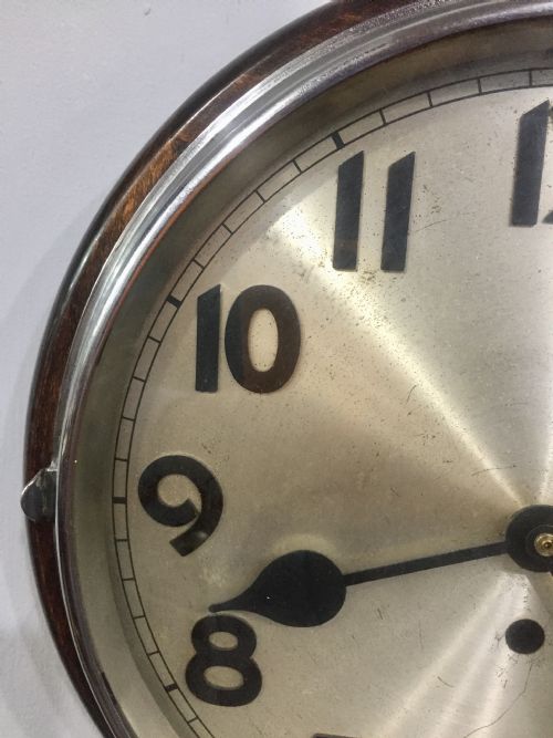 ORIGINAL PREWAR ART DECO BAUHAUS DESIGN GERMAN WALL CLOCK C1930S - ADDITIONAL PHOTO 1