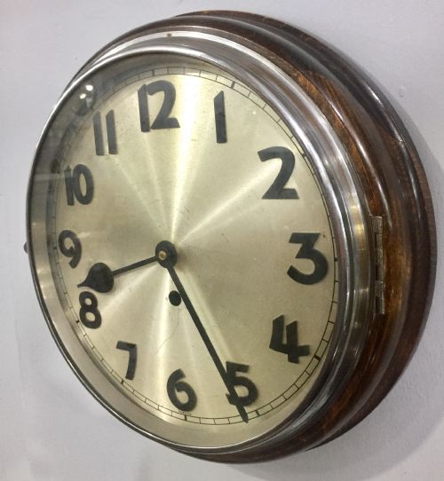 ORIGINAL PREWAR ART DECO BAUHAUS DESIGN GERMAN WALL CLOCK C1930S - ADDITIONAL PHOTO 2