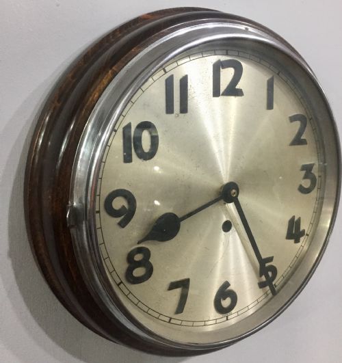 ORIGINAL PREWAR ART DECO BAUHAUS DESIGN GERMAN WALL CLOCK C1930S - ADDITIONAL PHOTO 5