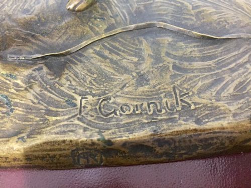 GORNIK RARE AUSTRIAN BRONZE DACHSHUND TRIO C1910 - ADDITIONAL PHOTO 3