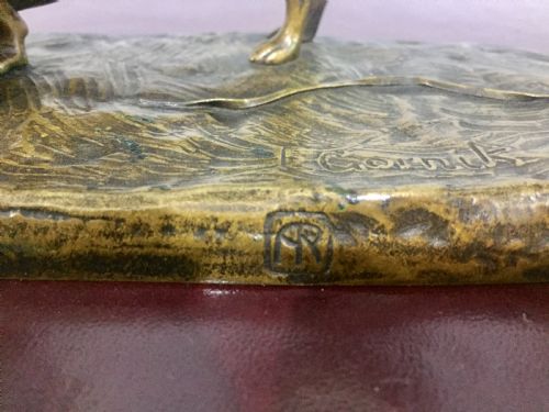 GORNIK RARE AUSTRIAN BRONZE DACHSHUND TRIO C1910 - ADDITIONAL PHOTO 4