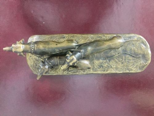 GORNIK RARE AUSTRIAN BRONZE DACHSHUND TRIO C1910 - ADDITIONAL PHOTO 14