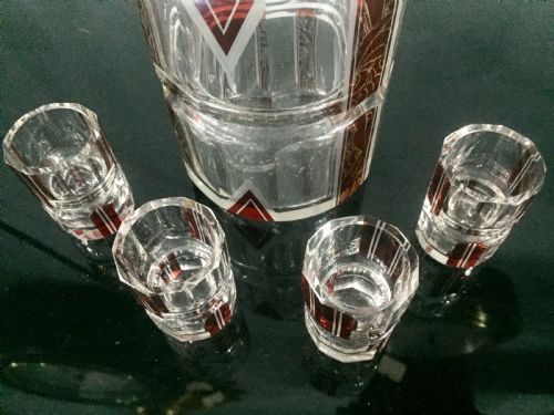 KARL PALDA ORIGINAL ART DECO DECANTER SET C1930 - ADDITIONAL PHOTO 6
