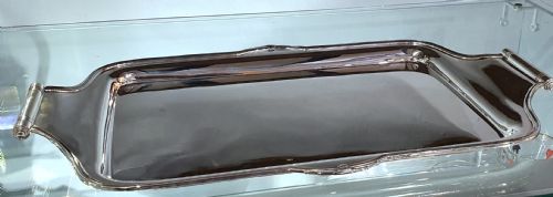 ASPREY 1930S ART DECO COCKTAIL SERVING TRAY HAND SOLDERED SILVER PLATE - ADDITIONAL PHOTO 7