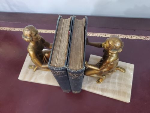 PAIR OF ART DECO LORENZL BOOKENDS C1930 - ADDITIONAL PHOTO 2