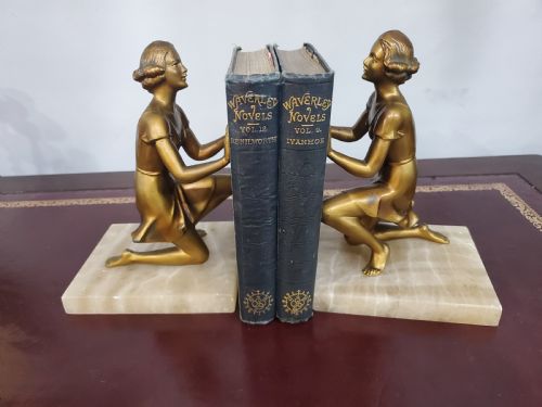 PAIR OF ART DECO LORENZL BOOKENDS C1930 - ADDITIONAL PHOTO 7