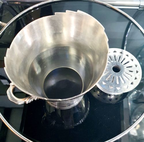 ART DECO MAPPIN WEBB GEOMETRIC DESIGN ICE BUCKET WITH DRIP TRAY KEITH MURRAY DESIGN - ADDITIONAL PHOTO 20