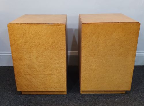 PAIR BIRDS EYE MAPLE ART DECO BEDSIDE CABINETS C1930S - ADDITIONAL PHOTO 7