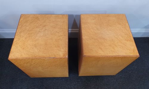 PAIR BIRDS EYE MAPLE ART DECO BEDSIDE CABINETS C1930S - ADDITIONAL PHOTO 8