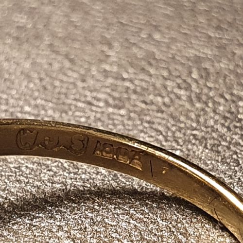 ART DECO 18CT GOLD DIAMOND RING SIZE K - ADDITIONAL PHOTO 10