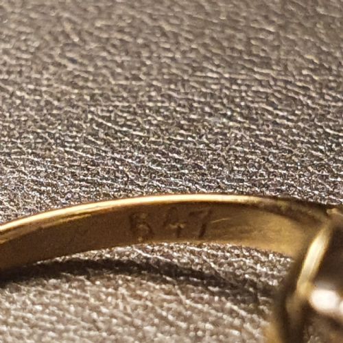ART DECO 18CT GOLD DIAMOND RING SIZE K - ADDITIONAL PHOTO 11