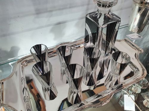 KARL PALDA ORIGINAL BOHEMIAN ART DECO DECANTER SET C1930 - ADDITIONAL PHOTO 7