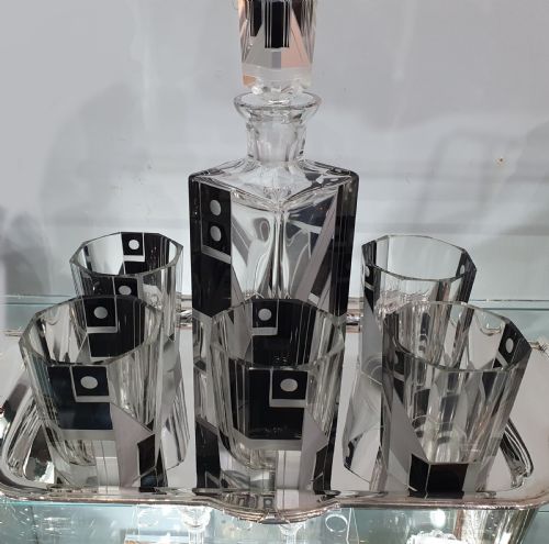 KARL PALDA ORIGINAL ART DECO DECANTER SET - ADDITIONAL PHOTO 2