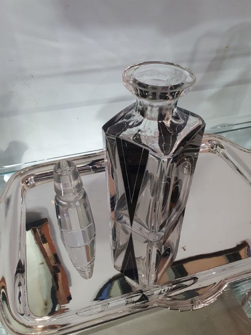 KARL PALDA ORIGINAL BOHEMIAN ART DECO DECANTER SET C1930 - ADDITIONAL PHOTO 10