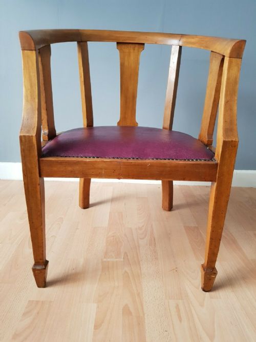 A PAIR OF ART DECO OAK CLUB CHAIRS C1930 - ADDITIONAL PHOTO 5
