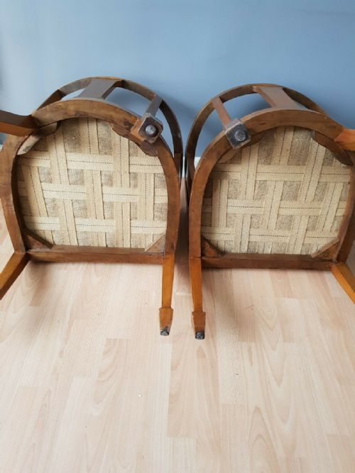 A PAIR OF ART DECO OAK CLUB CHAIRS C1930 - ADDITIONAL PHOTO 7