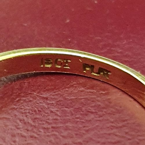 ART DECO PLATINUM SET RUBY DIAMOND 18CT GOLD RING SIZE N - ADDITIONAL PHOTO 8