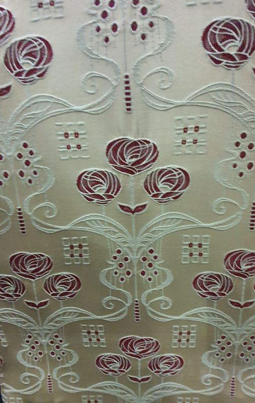 PAIR VICTORIAN HIS HERS MATCHED ARMCHAIRS REUPHOLSTERED IN CHARLES MACINTOSH STYLE FABRIC C1880 - ADDITIONAL PHOTO 9