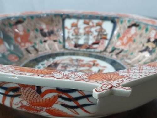 RARE EDO PERIOD OCTAGONAL IMARI DISH - ADDITIONAL PHOTO 6