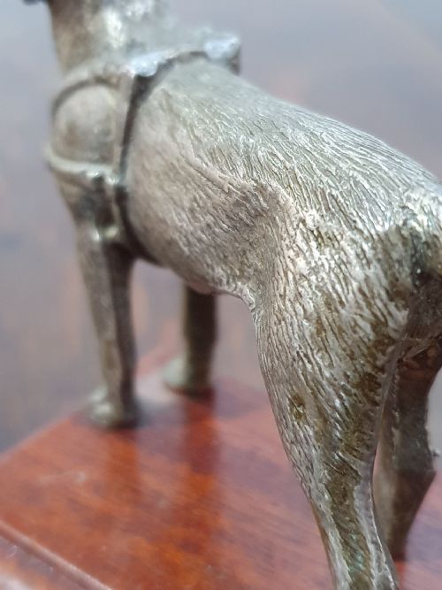ORIGINAL BRONZE ENGLISH SETTER CAR MASCOT C1930 - ADDITIONAL PHOTO 5