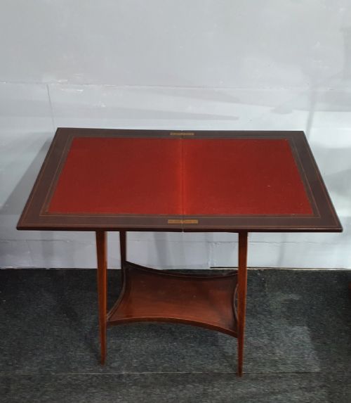 edwardian games table c1910 - CATEGORY: ANTIQUE TABLES - DATED EDWARDIAN