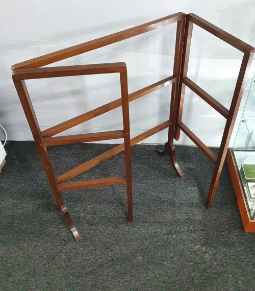 LATE VICTORIAN DOUBLE GATE CLOTHES AIRER - ADDITIONAL PHOTO 1