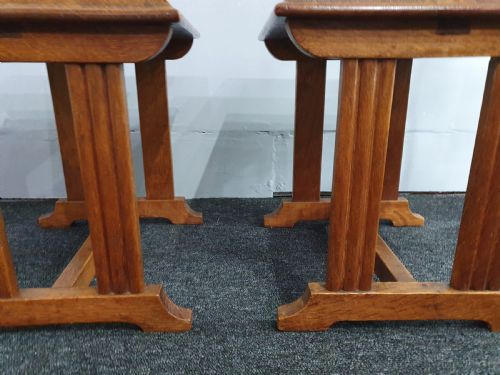 MATCHING PAIR OF SMALL 1920S OCASSIONAL TABLE - ADDITIONAL PHOTO 3