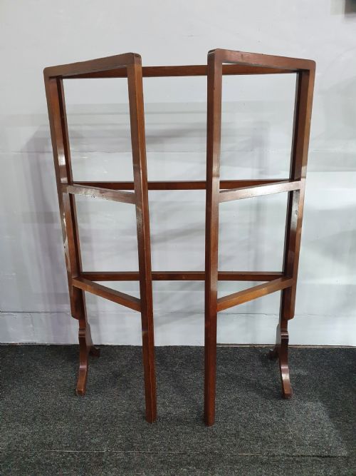 late victorian double gate clothes airer - CATEGORY: ANTIQUE MISCELLANEOUS - DATED VICTORIAN