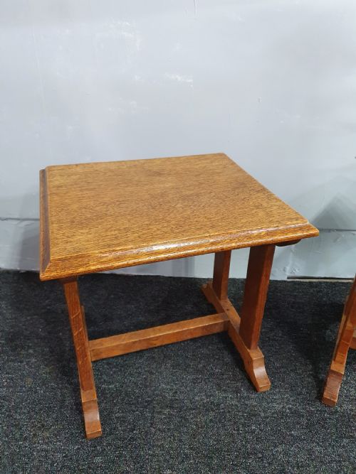 MATCHING PAIR OF SMALL 1920S OCASSIONAL TABLE - ADDITIONAL PHOTO 2