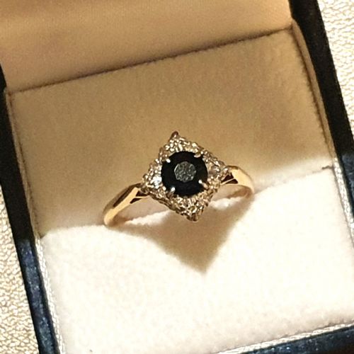 ASPREY CO 1CT SAPPHIRE DIAMOND PLATINUM 18CT GOLD RING 4500 - ADDITIONAL PHOTO 13