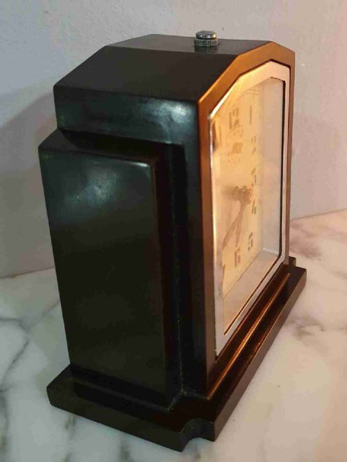 FRENCH ART DECO JAZ BAKELITE ALARM CLOCK C1930 - ADDITIONAL PHOTO 3