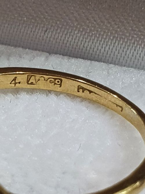ASPREY CO 1CT SAPPHIRE DIAMOND PLATINUM 18CT GOLD RING 4500 - ADDITIONAL PHOTO 3