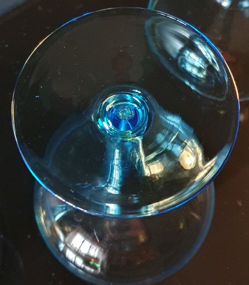 SET OF 4 ART DECO HOLLOW STEM CHAMPAGNE GLASSES C1930 - ADDITIONAL PHOTO 6