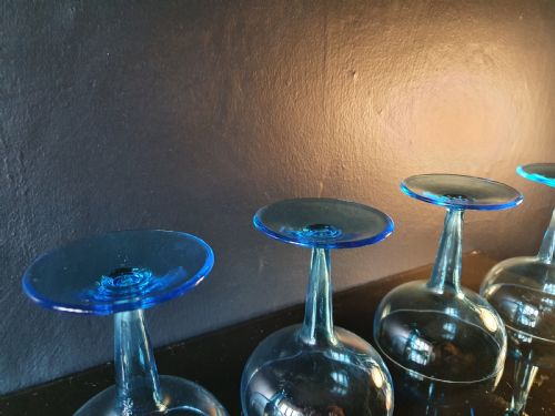 SET OF 4 ART DECO HOLLOW STEM CHAMPAGNE GLASSES C1930 - ADDITIONAL PHOTO 3