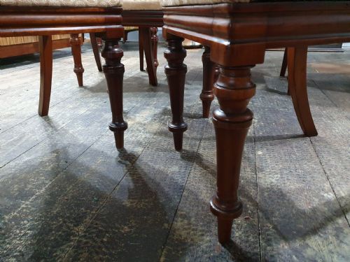 SET OF SIX VICTORIAN BALLOON BACK WALNUT CHAIRS C18601880 - ADDITIONAL PHOTO 4