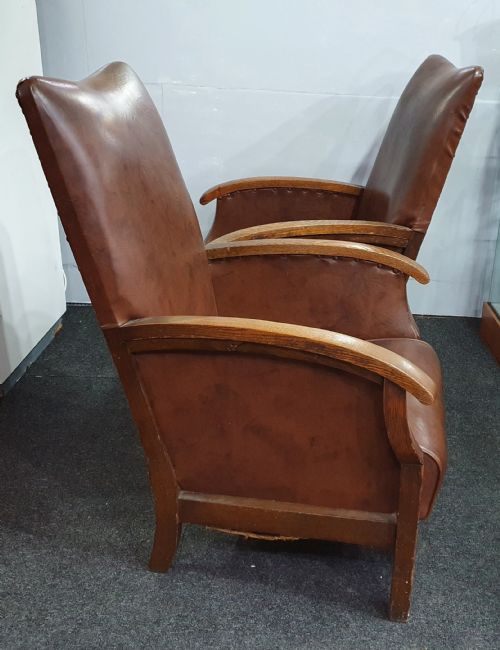 PAIR OF ART DECO LOUNGE CHAIRS C192030 - ADDITIONAL PHOTO 3