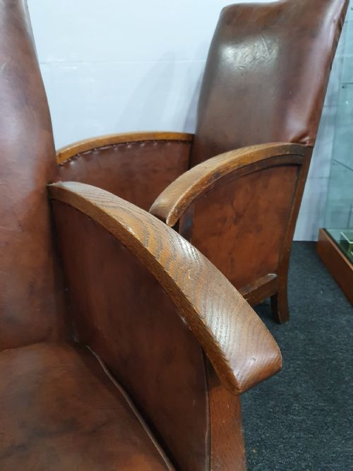 PAIR OF ART DECO LOUNGE CHAIRS C192030 - ADDITIONAL PHOTO 2