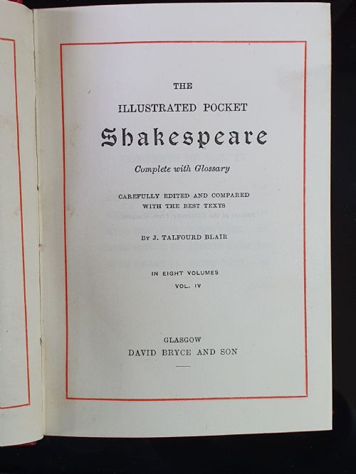 FINE SET OF SHAKESPEARE BOOKS C1900 IN ORIGINAL BOX - ADDITIONAL PHOTO 5