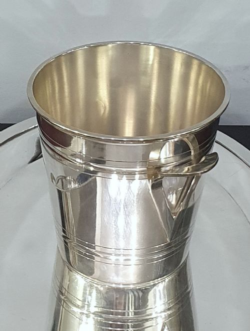 ST MEDARD FRENCH ART DECO SILVER PLATED CHAMPAGNE COOLER CHAMPAGNE BUCKET C1930 - ADDITIONAL PHOTO 11