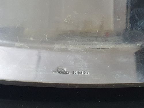 LUC LANEL FOR CHRISTOFLE 57CM FRENCH ART DECO SERVING TRAY IN SILVER PLATE C1930 - ADDITIONAL PHOTO 10