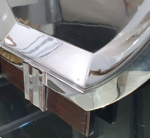 LUC LANEL FOR CHRISTOFLE 57CM FRENCH ART DECO SERVING TRAY IN SILVER PLATE C1930 - ADDITIONAL PHOTO 8
