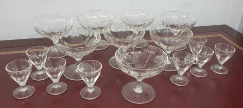 SET OF 8 CRYSTAL CHAMPAGNE GLASSES 8 LIQUEUR APERITIF GLASSES C192030 - ADDITIONAL PHOTO 3