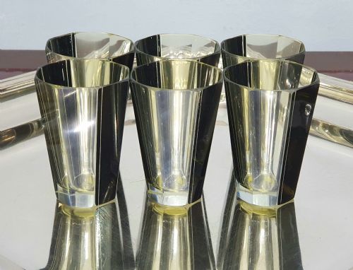 KARL PALDA ORIGNAL ART DECO DECANTER SET WITH SIX SHOT GLASSES C1930 - ADDITIONAL PHOTO 1