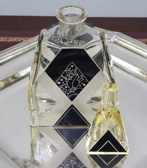 KARL PALDA ORIGNAL ART DECO DECANTER SET WITH SIX SHOT GLASSES C1930 - ADDITIONAL PHOTO 6