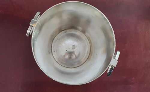 ST MEDARD FRENCH ART DECO SILVER PLATED CHAMPAGNE BUCKET C1930 - ADDITIONAL PHOTO 4