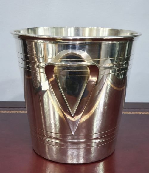 ST MEDARD FRENCH ART DECO SILVER PLATED CHAMPAGNE COOLER CHAMPAGNE BUCKET C1930 - ADDITIONAL PHOTO 17