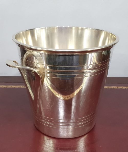 ST MEDARD FRENCH ART DECO SILVER PLATED CHAMPAGNE COOLER CHAMPAGNE BUCKET C1930 - ADDITIONAL PHOTO 18